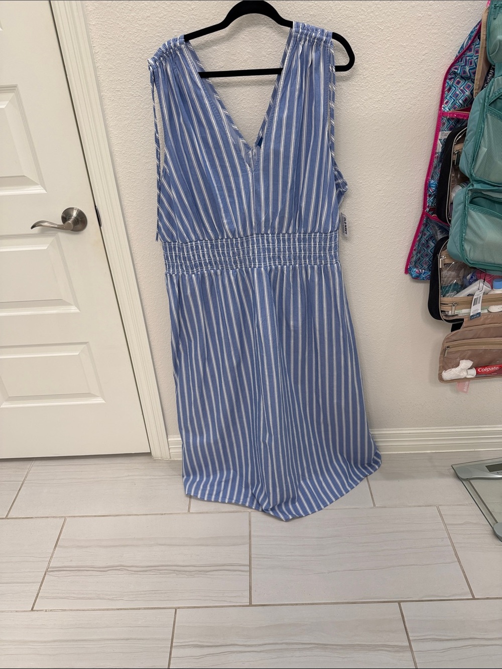 Old Navy Blue and White Striped Dress